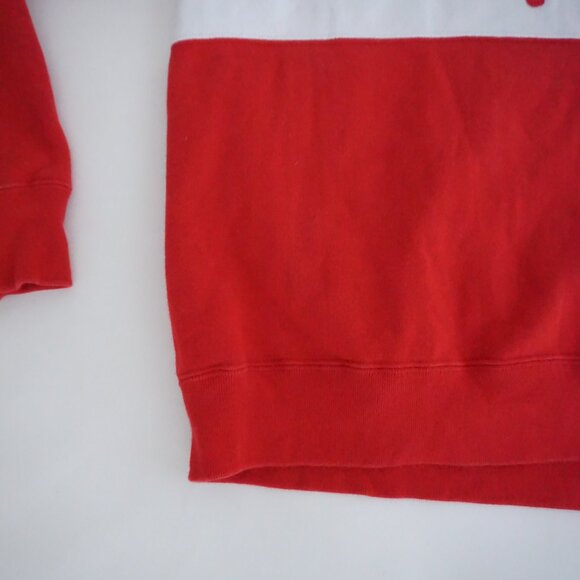Roots Canada Cotton Flag Sweatshirt Red White Minimalist Sporty Heritage XXL - Picture 7 of 10